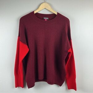 Vince Camuto Women’s Colorblock  Boat Neck Long Sleeve Sweater Sz. S